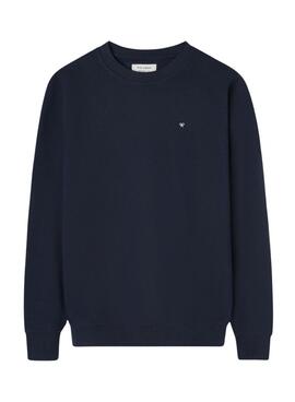 Sweatshirt Silbon Club Saint Tropez bleu marine pour homme