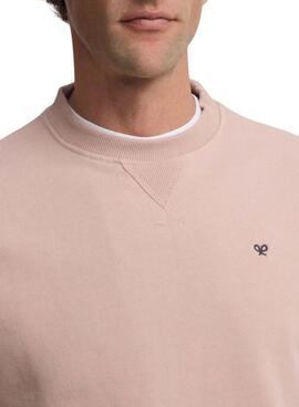Sweat à capuche Silbon Minilogo rose pour homme
