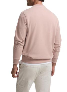 Sweat à capuche Silbon Minilogo rose pour homme