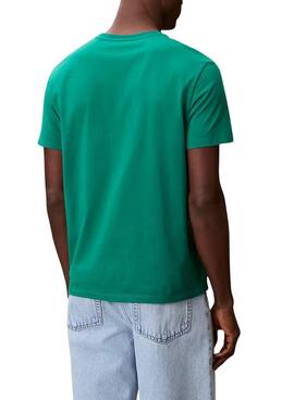 T-shirt Calvin Klein Jeans 30S vert pour homme