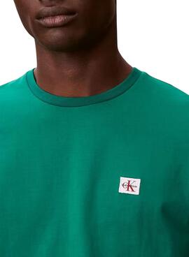T-shirt Calvin Klein Jeans 30S vert pour homme