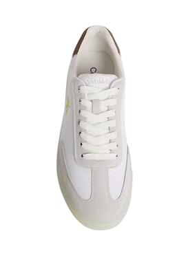 Chaussures Calvin Klein Jeans NY blanches et néon pour homme