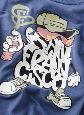 T-shirt Name It San Francisco bleue pour garçon