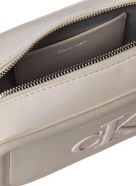 Sac Calvin Klein Jeans Bold blanc pour femme.