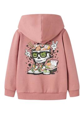 Sweatshirt Name It imprimé rose pour garçon