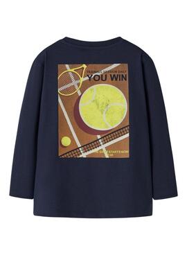 T-shirt Name It tennis bleu marine pour garçon