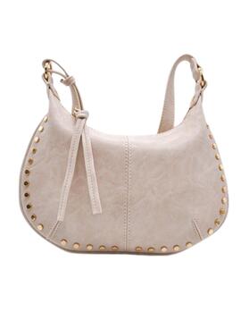 Sac Mayoral clouté doré beige pour fille