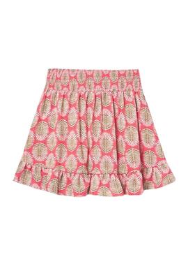 Jupe imprimée corail Mayoral pour fille.