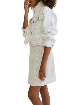 Veste Mayoral courte en jean pour fille.