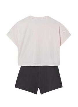 Ensemble sportif beige et noir pour fille de la marque Mayoral.