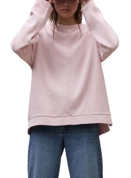 Sweatshirt Ecoalf Ankara rose pour femme