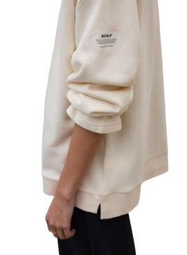 Sweatshirt Ecoalf Ankara beige pour femme