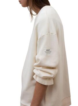 Sweatshirt Ecoalf Ankara beige pour femme