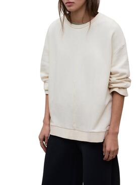 Sweatshirt Ecoalf Ankara beige pour femme
