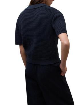 Maillot Ecoalf Anna bleu marine pour femme