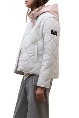 Veste Ecoalf Musa Rhomb beige pour femme