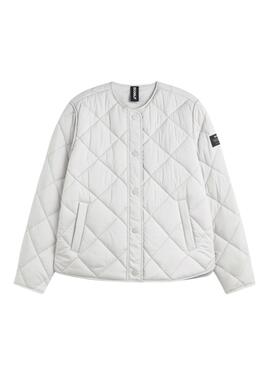 Veste Ecoalf Musa Rhomb beige pour femme