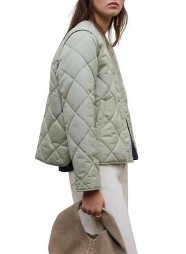 Veste Ecoalf Musa Rhomb vert pour femme