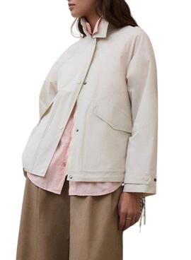 Veste Ecoalf Major beige pour femme