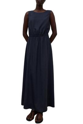 Robe Ecoalf Vittoria marine pour femme