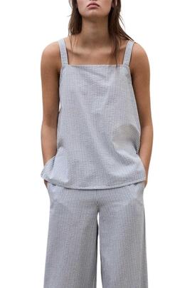 Haut ecoalf aria à rayures pour femme