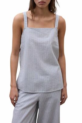 Haut ecoalf aria à rayures pour femme