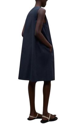 Robe Ecoalf Francesca bleu marine pour femme