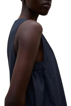 Robe Ecoalf Francesca bleu marine pour femme