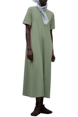 Robe Ecoalf Elettra verte pour femme