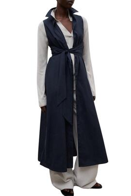 Robe Ecoalf Chiara marine pour femme