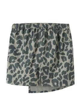 Short imprimé animal gris pour fille de la marque Name It.