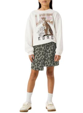 Short imprimé animal gris pour fille de la marque Name It.