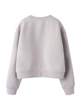 Sweatshirt Name It beige fearless pour fille
