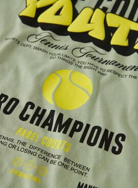 T-shirt Name It off court youth vert pour garçon