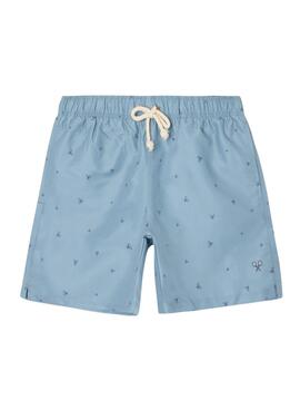 Maillot de bain Silbon raquettes bleu clair pour homme