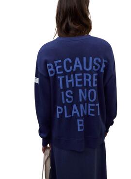 Sweat-shirt Ecoalf Storm bleu pour femme