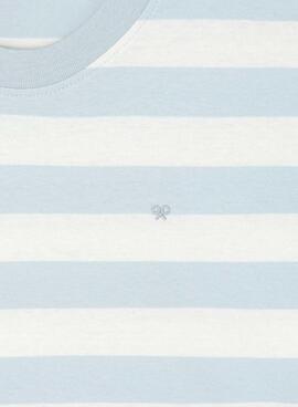 Maillot Silbon à rayures bleues et blanches pour homme