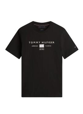 Maillot noir Tommy Hilfiger Brand Love pour homme