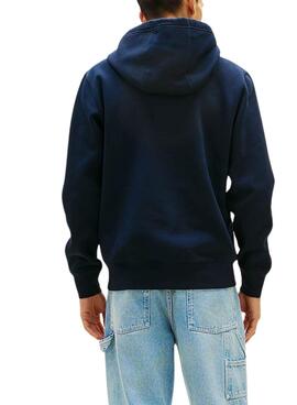 Sweatshirt Tommy Hilfiger Brand Love bleu marine pour homme