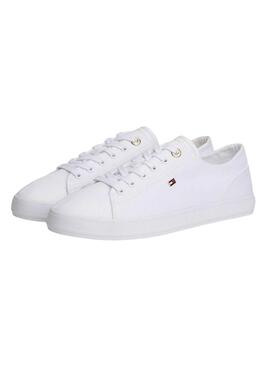 Chaussures Tommy Hilfiger Foxing blanches pour femmes