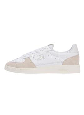 Chaussures Tommy Jeans The Greenwich en cuir blanc pour femme