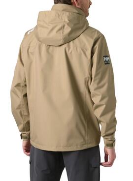 Veste Helly Hansen Crew Midlayer camel avec capuche