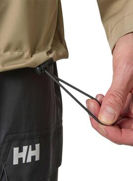 Veste Helly Hansen Crew Midlayer camel avec capuche