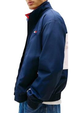 Veste Tommy Jeans Heritage Flag bleu marine pour homme