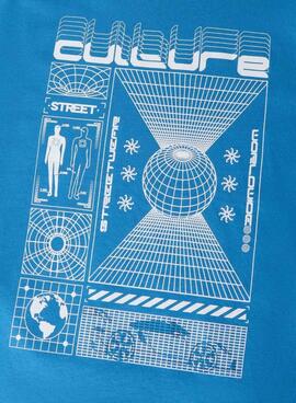 T-shirt Name It Benno imprimé graphique bleu électrique pour garçon