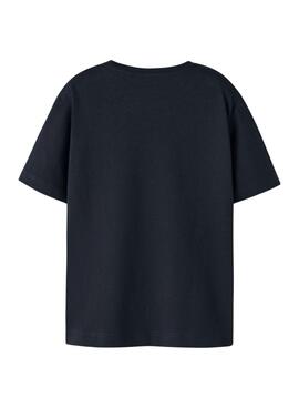 T-shirt Name It Benna moto noir pour garçon