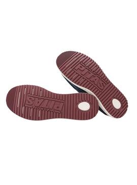 Mocassins Walkin Pitas Byron bleu marine pour homme