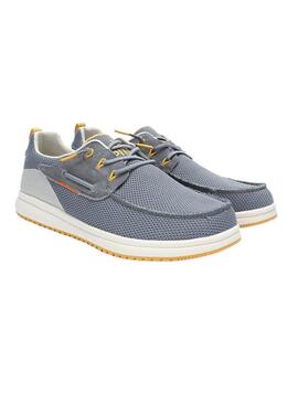 Chaussures bateau Walkin Pitas Bay bleu pour homme.