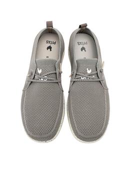 Chaussures Walkin Pitas Fly Washed gris taupe pour homme