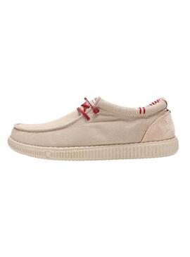 Chaussures Walkin Pitas Ledro beige pour homme.